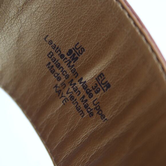 Sam Edelman Kaye Sandals Womens 9 Brown Leather Snake Print Thong Flat Slip On - Picture 5 of 7